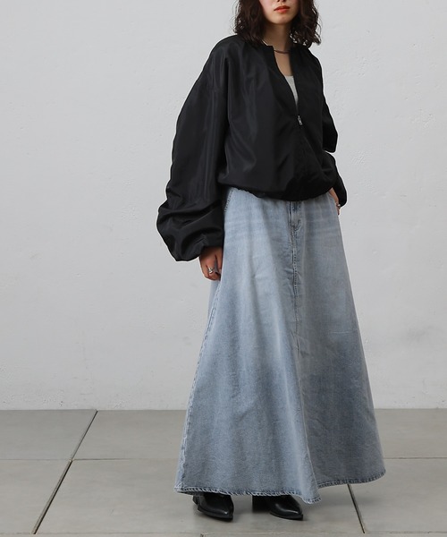 COLONY 2139（コロニートゥーワンスリーナイン）の「袖ギャザーブルゾン（ブルゾン・レディース・アイボリー/ブラック/カーキ・FREE）」の14枚目の写真