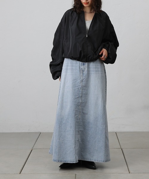 COLONY 2139（コロニートゥーワンスリーナイン）の「袖ギャザーブルゾン（ブルゾン・レディース・アイボリー/ブラック/カーキ・FREE）」の15枚目の写真