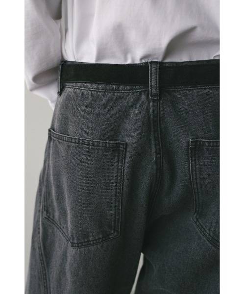 STYLEMIXER（スタイルミキサー）の「ワイドデニムパンツ（デニムパンツ・メンズ・ブラック/ライトブルー・MEDIUM/LARGE）」の10枚目の写真
