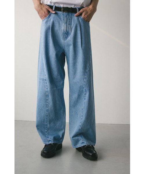 STYLEMIXER（スタイルミキサー）の「ワイドデニムパンツ（デニムパンツ・メンズ・ブラック/ライトブルー・MEDIUM/LARGE）」の15枚目の写真