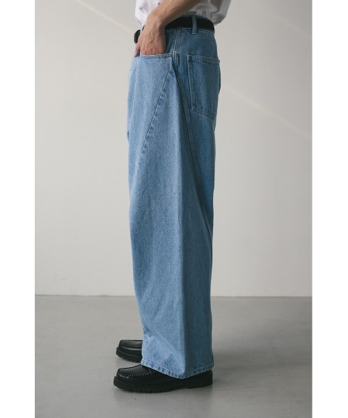 STYLEMIXER（スタイルミキサー）の「ワイドデニムパンツ（デニムパンツ・メンズ・ブラック/ライトブルー・MEDIUM/LARGE）」の19枚目の写真