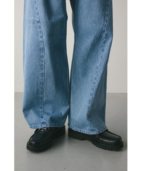 STYLEMIXER（スタイルミキサー）の「ワイドデニムパンツ（デニムパンツ・メンズ・ブラック/ライトブルー・MEDIUM/LARGE）」の22枚目の写真