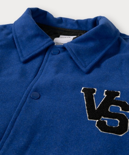 VISION STREET WEAR（ヴィジョンストリートウェア）の「【VISION STREET WEAR/ヴィジョンストリートウェア】ブランドロゴ＆アースデザイン メルトン スタジャン（スタジャン・メンズ・グリーン/ブルー/ブラック・M/L/XL）」の10枚目の写真