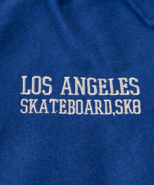 VISION STREET WEAR（ヴィジョンストリートウェア）の「【VISION STREET WEAR/ヴィジョンストリートウェア】ブランドロゴ＆アースデザイン メルトン スタジャン（スタジャン・メンズ・グリーン/ブルー/ブラック・M/L/XL）」の12枚目の写真