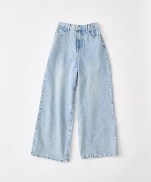 OLIVE des OLIVE(オリーブデオリーブ)の「ポケットリボンデニムパンツ(デニムパンツ・レディース・ベージュ/ブルー系その他/サックスブルー・MEDIUM/SMALL)」の4枚目の写真