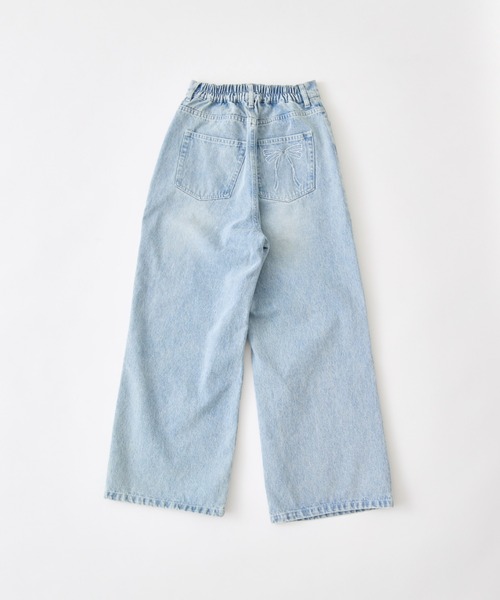 OLIVE des OLIVE(オリーブデオリーブ)の「ポケットリボンデニムパンツ(デニムパンツ・レディース・ベージュ/ブルー系その他/サックスブルー・MEDIUM/SMALL)」の6枚目の写真