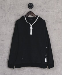 REGIEVO | ロゴプリントハーフジッププルオーバーパーカー(パーカー)