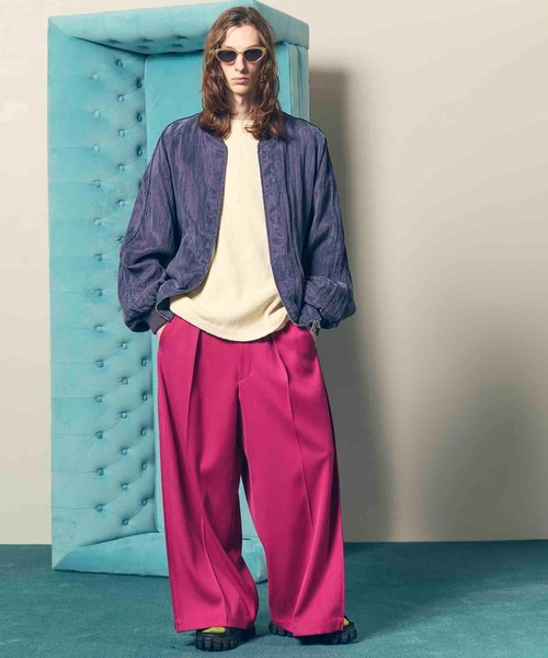 MAISON Special セットアップ　パープル maison special チェック セットアップ パープル