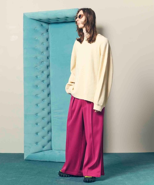 MAISON SPECIAL(メゾンスペシャル)の「《UNISEX》Prime-Over Waffle Long Sleeve T-Shirt/プライムオーバーワッフルロングスリーブTシャツ【MAISON SPECIAL/メゾンスペシャル】(Tシャツ/カットソー・メンズ・オフホワイト/パープル/ブラック・1/2)」の18枚目の写真