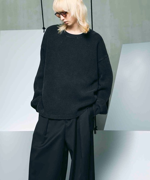 セール】《UNISEX》Prime-Over Waffle Long Sleeve T-Shirt