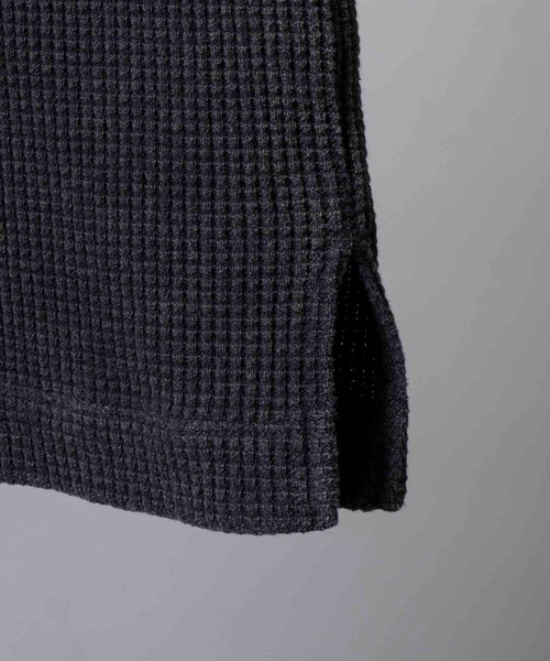 MAISON SPECIAL(メゾンスペシャル)の「《UNISEX》Prime-Over Waffle Long Sleeve T-Shirt/プライムオーバーワッフルロングスリーブTシャツ【MAISON SPECIAL/メゾンスペシャル】(Tシャツ/カットソー・メンズ・オフホワイト/パープル/ブラック・1/2)」の11枚目の写真