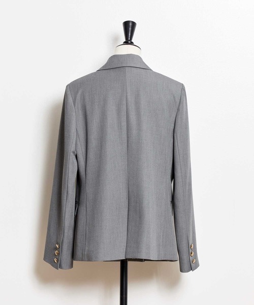 NOELA（ノエラ）の「【新色追加】ゴールドボタンダブルジャケット（テーラードジャケット・レディース・ベージュ/ネイビー/グレー/ブラウン/その他1・S/M）」の8枚目の写真