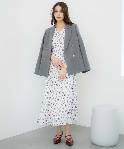 NOELA（ノエラ）の「【新色追加】ゴールドボタンダブルジャケット（テーラードジャケット・レディース・ベージュ/ネイビー/グレー/ブラウン/その他1・S/M）」の20枚目の写真