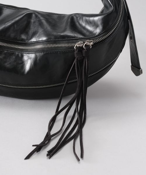 JEANASIS(ジーナシス)の「フリンジホーボーショルダー/322607(ショルダーバッグ・レディース・ブラック/ベージュ・FREE)」の13枚目の写真