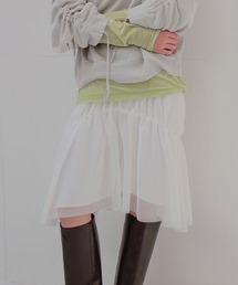 DRESSLAVE | bright amunzen tulle mini skirt(ブライトアムンゼンチュールミニ丈スカート)(スカート)