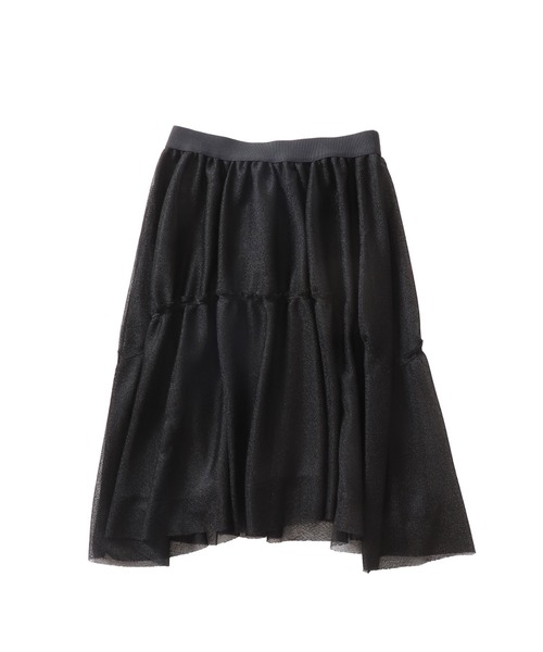 DRESSLAVE(ドレスレイブ)の「bright amunzen tulle mini skirt(ブライトアムンゼンチュールミニ丈スカート)(スカート・レディース・ホワイト/ブラック・38)」の2枚目の写真
