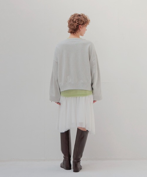 DRESSLAVE(ドレスレイブ)の「bright amunzen tulle mini skirt(ブライトアムンゼンチュールミニ丈スカート)(スカート・レディース・ホワイト/ブラック・38)」の8枚目の写真