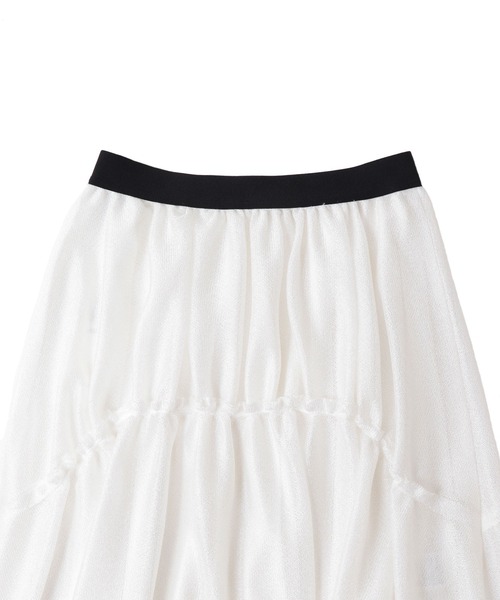 DRESSLAVE(ドレスレイブ)の「bright amunzen tulle mini skirt(ブライトアムンゼンチュールミニ丈スカート)(スカート・レディース・ホワイト/ブラック・38)」の9枚目の写真