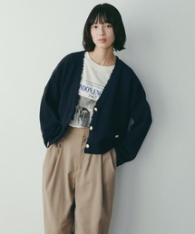 A part by | ツイードVカーディガン(カーディガン/ボレロ)