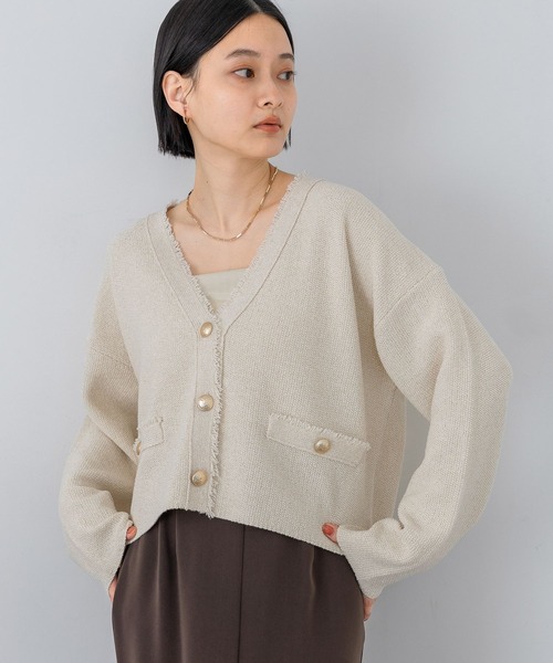 ツイードVカーディガン（カーディガン/ボレロ）｜A part by（アパート