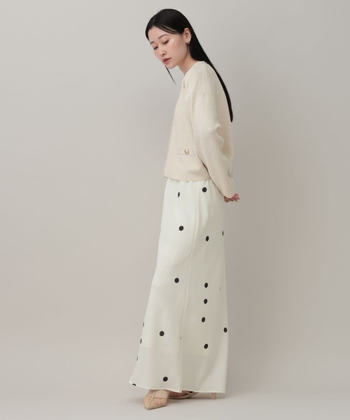 A part by（アパートバイ）の「ツイードVカーディガン（カーディガン/ボレロ・レディース・ネイビー/ブラウン系その他/オフホワイト/ライトブルー/ダークネイビー・FREE）」の20枚目の写真