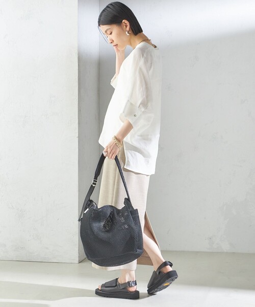 SHIPS for women / シップスウィメン 【一部WEB限定】〈手洗い可能〉IMPERIAL LINEN スキッパー ブラウス SHIPS｜【一部WEB限定】<手洗い可能>IMPERIAL LINEN スキッパー