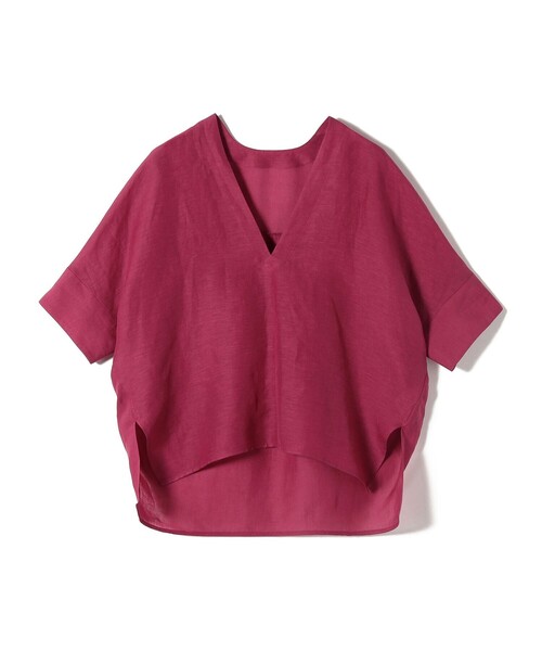 本日限定価格！IMPERIAL LINEN スキッパー ブラウス　ships SHIPS｜【一部WEB限定】<手洗い可能>IMPERIAL LINEN スキッパー