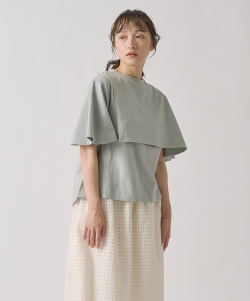 Kelen（ケレン）の「「KELEN / ケレン」 アシンメトリーフラップデザイン BUNON（Tシャツ/カットソー・レディース・ブラック/ライトベージュ/グリーン・S/M）」の22枚目の写真