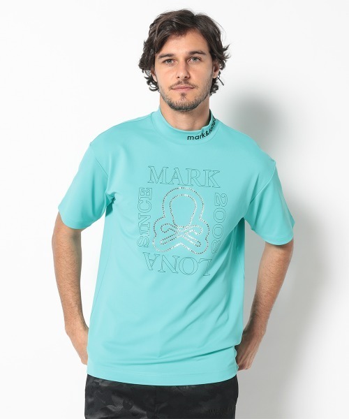 MARK & LONA(マークアンドロナ)の「Ever Swarovski Mock Neck | MEN(Tシャツ/カットソー・メンズ・ホワイト/ミント/ブラック・48/46/50)」の3枚目の写真