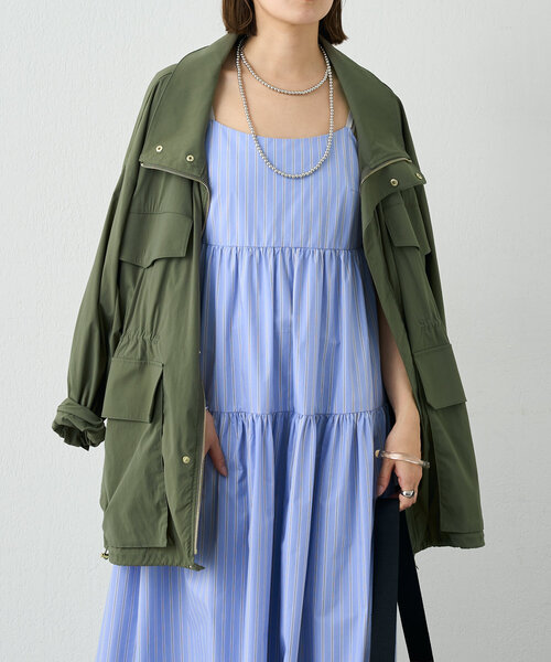 SHENERY（シーナリー）の「《サイズ展開あり》ストライプティアードキャミドレス（ワンピース・レディース・オフホワイト/ブルー・36/38）」の22枚目の写真