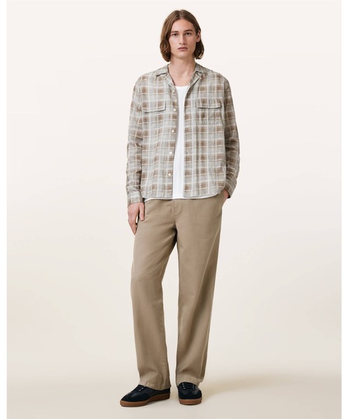 ALLSAINTS(オールセインツ)の「HANBURY STRAIGHT FIT TROUSERS | HANBURY ストレート フィット トラウザー(その他パンツ・メンズ・ブラウン系その他・S/M/XS/L)」の4枚目の写真