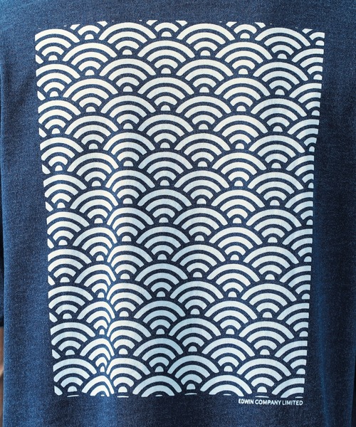 EDWIN（エドウィン）の「EDWIN エドウィン インディゴ Tシャツ 半袖（Tシャツ/カットソー・メンズ・インディゴブルー・MEDIUM/LARGE/X-LARGE）」の6枚目の写真
