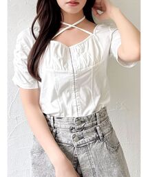 dazzlin | フロントホックタイトカットトップス(Tシャツ/カットソー)