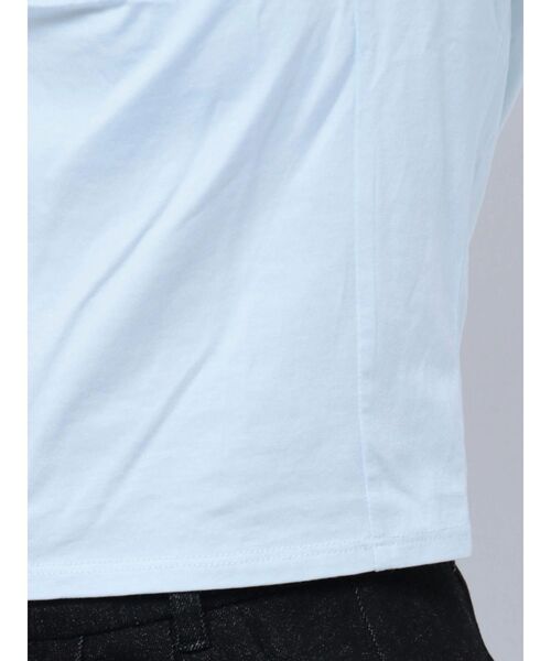 dazzlin(ダズリン)の「フロントホックタイトカットトップス(Tシャツ/カットソー・レディース・オフホワイト/グレー/ブルー/ブラック・FREE)」の12枚目の写真