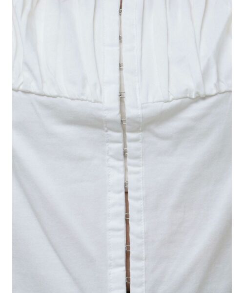 dazzlin(ダズリン)の「フロントホックタイトカットトップス(Tシャツ/カットソー・レディース・オフホワイト/グレー/ブルー/ブラック・FREE)」の15枚目の写真