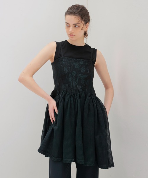 セール】ODAKHA / grunge flower flared dress(グランジフラワーフレア