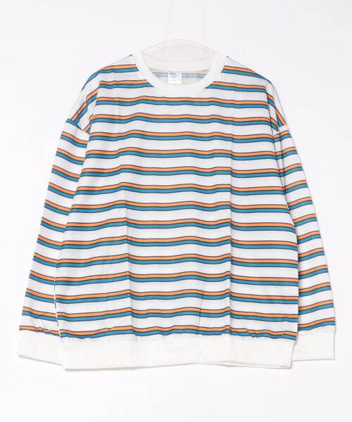 VIBGYOR(ヴィブジョー)の「【Chilli Chilli CLUB】ボーダーカットソー(MA)(Tシャツ/カットソー・メンズ・ブラック/ホワイト/グリーン・FREE)」の3枚目の写真