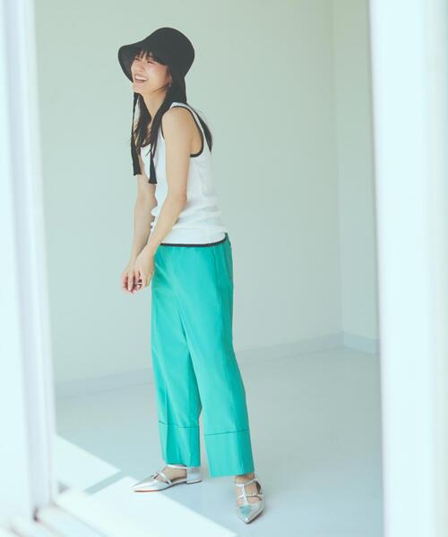 THE SHOP TK （ザ ショップ ティーケー ）の「◆ランダムガータータンク【前後2WAY/洗濯機OK】（タンクトップ・レディース・ホワイト系7/ブラック系2/ブラック系4/アイボリー系2・12/13）」の6枚目の写真