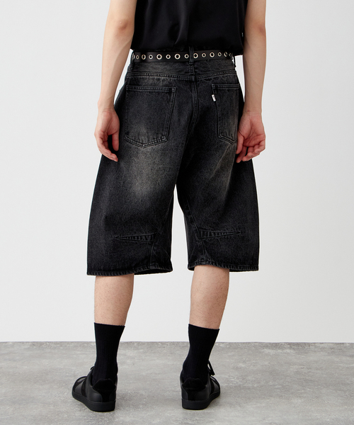 B.C STOCK（ベーセーストック）の「[B.A.C.D] 3Dツイスト バギーデニムショートパンツ（その他パンツ・メンズ・ブラック/ネイビー・MEDIUM/LARGE）」の21枚目の写真