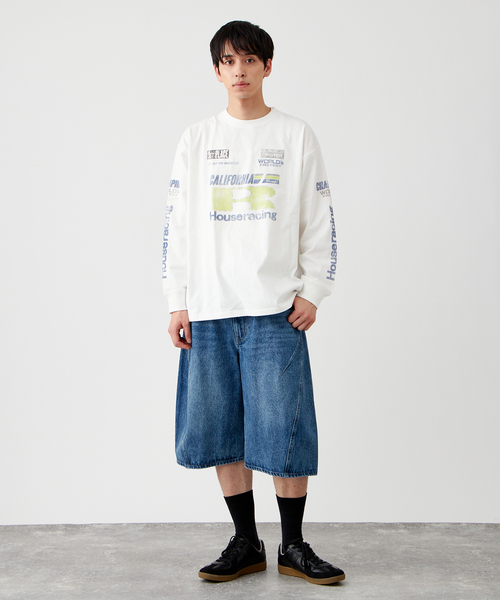 B.C STOCK（ベーセーストック）の「[B.A.C.D] 3Dツイスト バギーデニムショートパンツ（その他パンツ・メンズ・ブラック/ネイビー・MEDIUM/LARGE）」の22枚目の写真