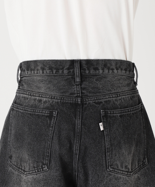 B.C STOCK（ベーセーストック）の「[B.A.C.D] 3Dツイスト バギーデニムショートパンツ（その他パンツ・メンズ・ブラック/ネイビー・MEDIUM/LARGE）」の4枚目の写真