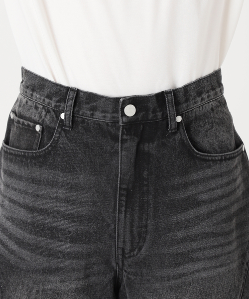 B.C STOCK（ベーセーストック）の「[B.A.C.D] 3Dツイスト バギーデニムショートパンツ（その他パンツ・メンズ・ブラック/ネイビー・MEDIUM/LARGE）」の7枚目の写真