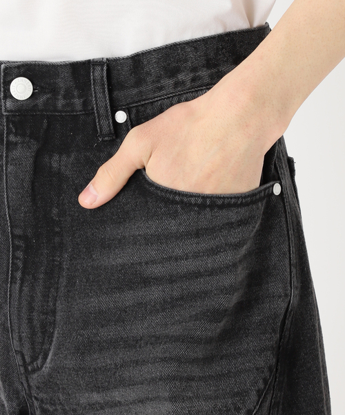 B.C STOCK（ベーセーストック）の「[B.A.C.D] 3Dツイスト バギーデニムショートパンツ（その他パンツ・メンズ・ブラック/ネイビー・MEDIUM/LARGE）」の8枚目の写真