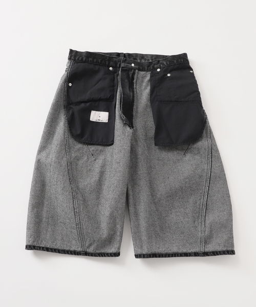 B.C STOCK（ベーセーストック）の「[B.A.C.D] 3Dツイスト バギーデニムショートパンツ（その他パンツ・メンズ・ブラック/ネイビー・MEDIUM/LARGE）」の13枚目の写真