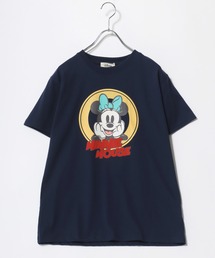 Disney(ディズニー)キャラクタープリント・バックプリントTシャツ レディース/ミッキーマウス ミニーマウス ドナルドダック デイジーダック
