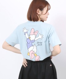 Disney(ディズニー)キャラクタープリント・バックプリントTシャツ レディース/ミッキーマウス ミニーマウス ドナルドダック デイジーダック