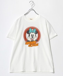 Disney(ディズニー)キャラクタープリント・バックプリントTシャツ レディース/ミッキーマウス ミニーマウス ドナルドダック デイジーダック