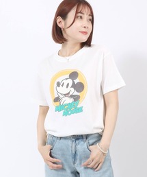 Disney(ディズニー)キャラクタープリント・バックプリントTシャツ レディース/ミッキーマウス ミニーマウス ドナルドダック デイジーダック