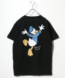 Disney(ディズニー)キャラクタープリント・バックプリントTシャツ レディース/ミッキーマウス ミニーマウス ドナルドダック デイジーダック