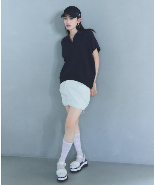 emmi（エミ）の「ミリタリースカート（スカート・レディース・ホワイト/ブラック・0/1）」の2枚目の写真